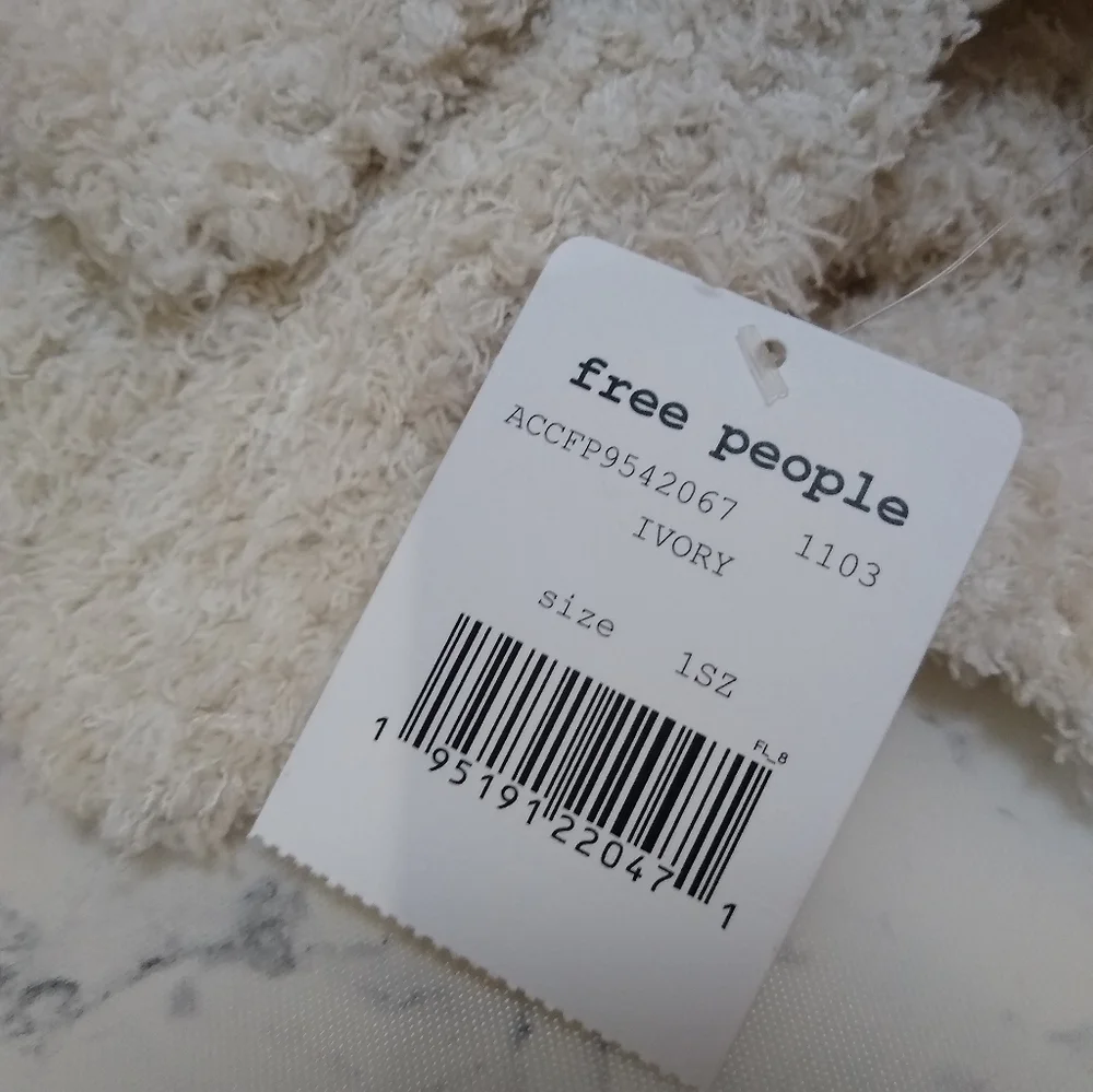 Free People Cloud Rib Oversize Scarf in Ivory